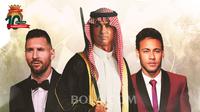 Artikel 10 Tahun Bola.com - Cristiano Ronaldo, Lionel Messi, Neymar (Bola.com/Adreanus Titus)