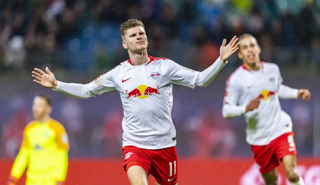 3. Timo Werner – Pemain yang digadangkan akan menjadi masa depan timnas Jerman kelak. Ketajamannya sudah sangat teruji di Bundesliga. (AFP/Robert Michael)