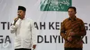Cagub DKI Basuki Tjahaja Purnama alias Ahok menghadiri Istighosah Kebangsaan warga Nahdliyin di Jakarta, Minggu (5/2). Istighosah itu untuk mendoakan agar bangsa dan negara Indonesia khususnya warga Jakarta aman dan tertib. (Liputan6.com/Angga Yuniar)