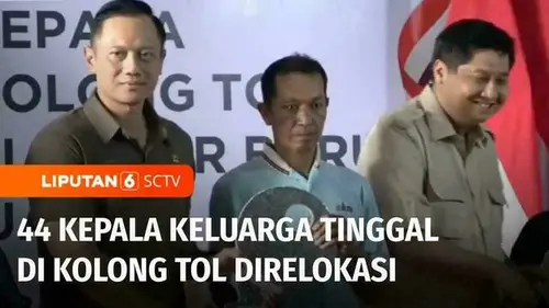 VIDEO: 44 Kepala Keluarga Tinggal di Kolong Tol Direlokasi