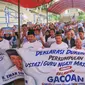 Perkumpulan Ustaz dan Guru Ngaji Majalengka deklarasi dukungan kepada&nbsp;Bakal Calon Bupati (Cabup) Majalengka Eman Suherman pada Pilkada 2024. (Ist)