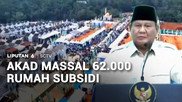 Akad Massal 62.000 Rumah Subsidi
