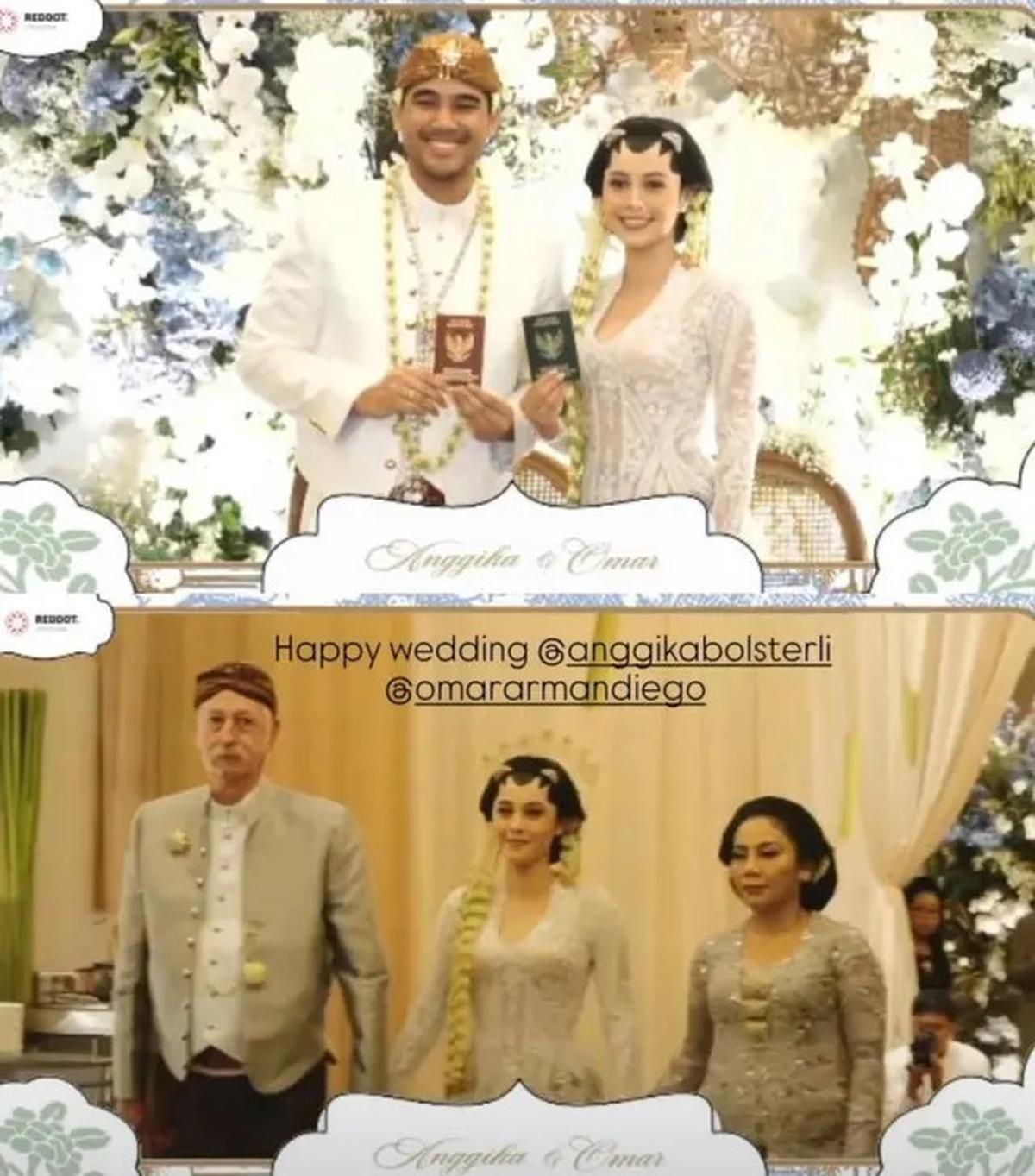 7 Potret Pernikahan Anggika Bolsterli dan Omar Bertema Jawa, Mahar Uang Swiss