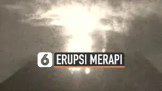 Erupsi Gunung Merapi kembali terlihat hingga Selasa (16/2) dini hari. Lava pijar meluncur hingga jarak 800 meter.