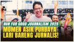 Menkeu Purbaya Gaspol di Run for Good Journalism 2025, Penuh Tawa dan Suasana Ceria!
