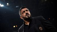 Pelatih AC Milan, Gennaro Gattuso. (AFP/MARCO BERTORELLO)