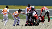 Andrea Dovizioso Cerita Momen Lucu Setelah Tabrakan Beruntun di MotoGP Jerez