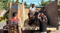 Pihak kepolisian hanya menyita belasan unit motor saat melakukan penggerebekan di arena sabung ayam di Lampung Selatan. (Foto: Istimewa).