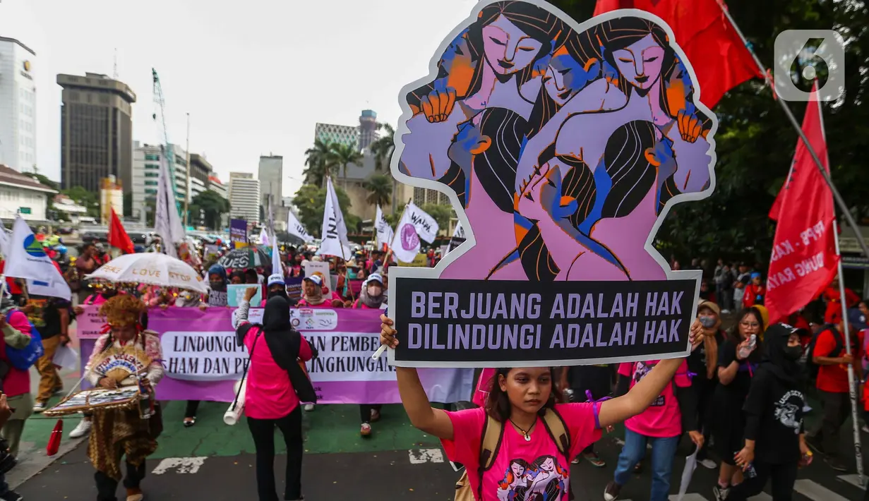 Setiap tanggal 8 Maret diperingati sebagai tonggak sejarah perjuangan perempuan seluruh dunia. (Liputan6.com/Angga Yuniar)