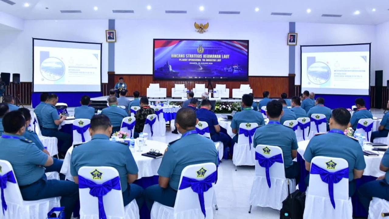 Kasal Laksamana TNI Muhammad Ali di acara Optimalisasi Penegakan Hukum Oleh TNI Angkatan Laut Guna Mewujudkan Kepentingan Nasional di Laut