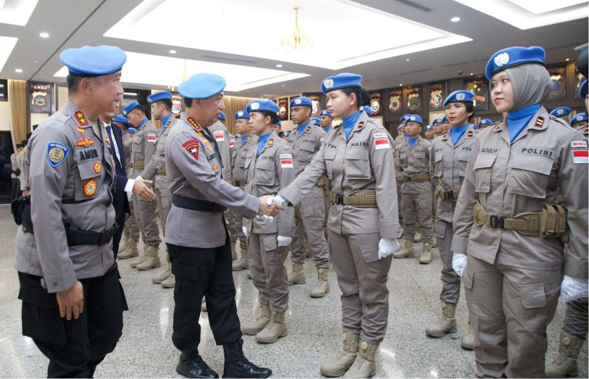 FOTO: Polri Kirim 140 Personel FPU 7 MINUSCA ke Afrika Tengah