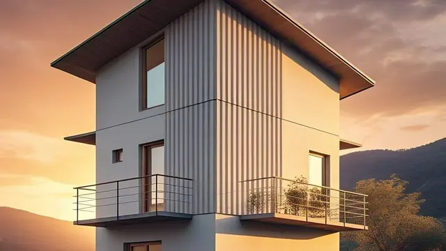 Rumah Minimalis dengan Balkon Mungil Akses Vertikal/Nurul Diva Kautsar via Meta AI