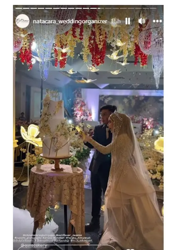 10 Momen Pernikahan Anataya Putri Tengku Firmansyah dan Cindy Fatikasari, Meriah