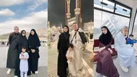 7 Potret Lyra Virna Umrah Ditemani Anak-anak yang Kian Dewasa, Kompak Setiap Saat