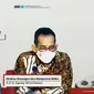 Direktur Keuangan dan Manajemen Risiko PT Adhi Karya Tbk (Adhi) A.A.G Agung Darmawan pada paparan publik, Rabu (17/11/2021) (Dok: tangkapan layar/Pipit I.R)