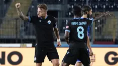 Tim Elang Ibu Kota, Lazio bangkit usai tertinggal 0-1 atas tuan rumah sekaligus tim promosi Empoli dalam laga pembuka Liga Italia 2021/2022 di Carlo Castellani Stadium, Sabtu (21/8/2021). Lazio melakukan comeback dan memukul balik Empoli 3-1 di laga tersebut. (Foto: LaPresse via AP/Marco Bucco)