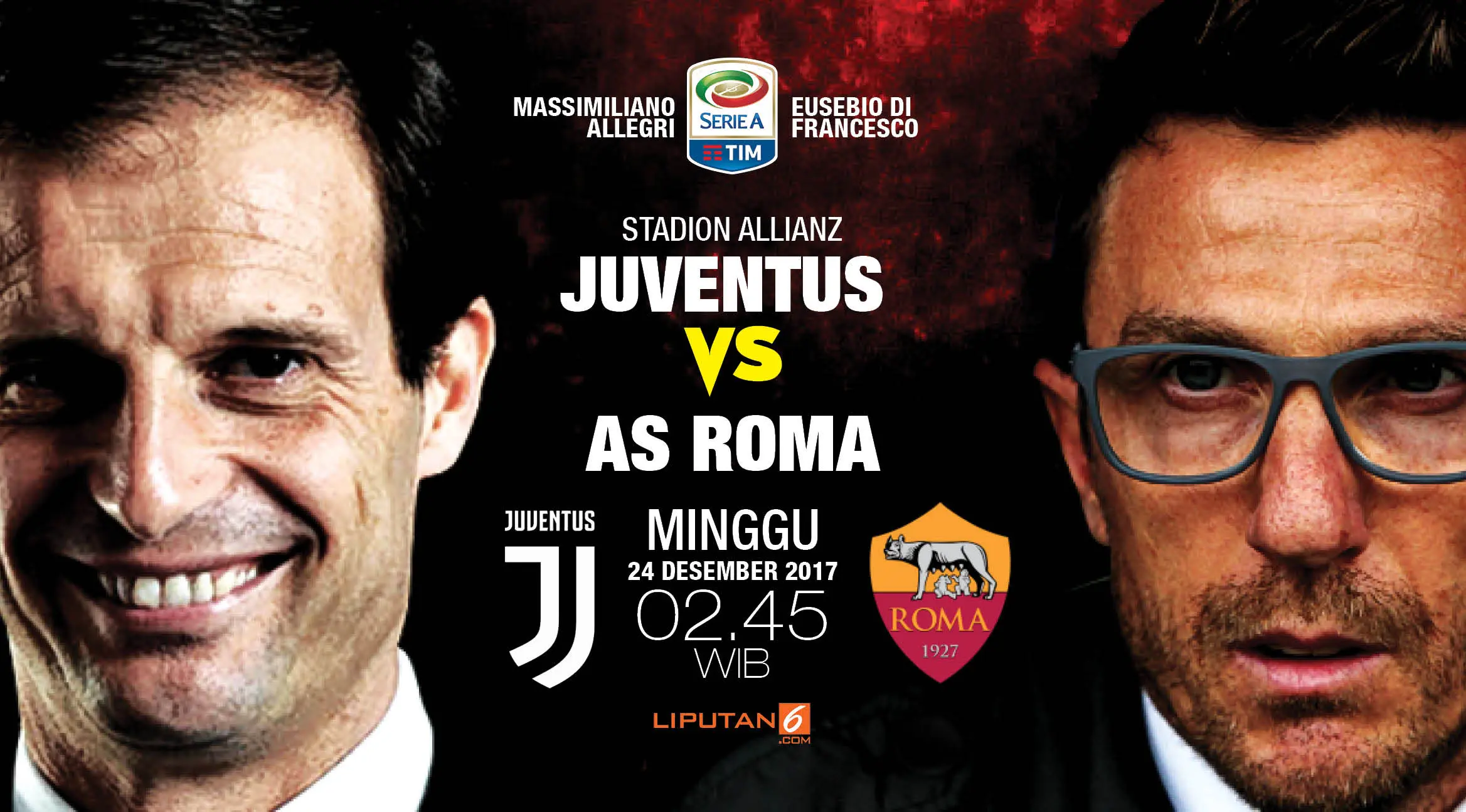 Juventus vs AS Roma (Liputan6.com/Abdillah)