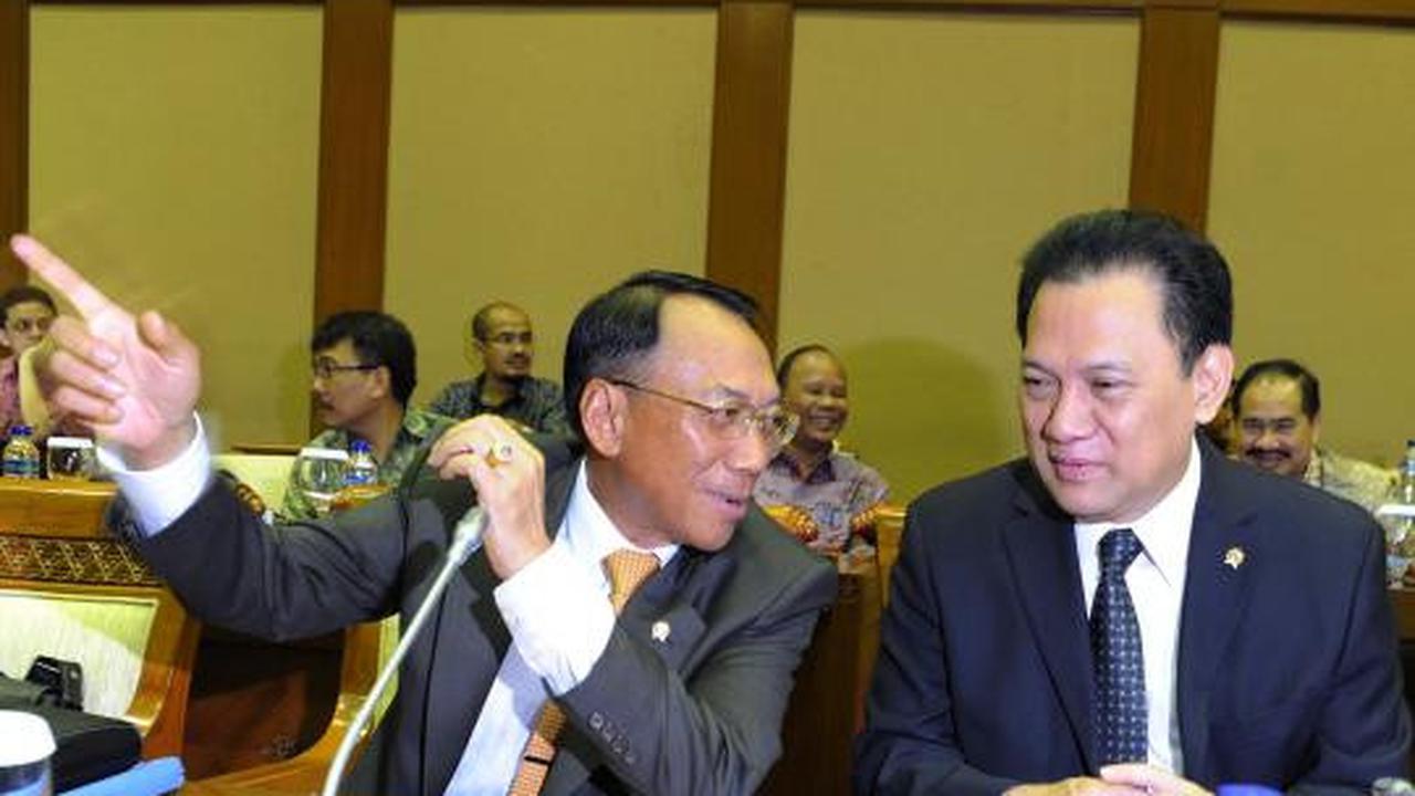 Jero-Agus rapat di Banggar DPR