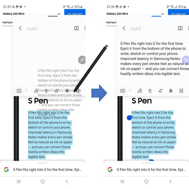 S Pen Galaxy S22 Ultra 5G