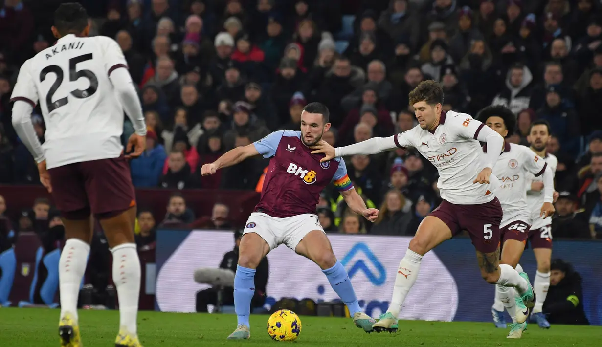 Gol tunggal kemenangan Aston Villa dicetak Leon Bailey pada menit ke-74. (AP Photo/Rui Vieira)