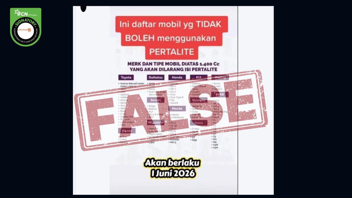 Daftar Larangan Penggunaan Pertalite yang Ternyata Hoaks, Simak Faktanya
