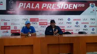 Jumpa pers usai duel PBFC Vs Gresik United, Jumat (4/9/2015)
