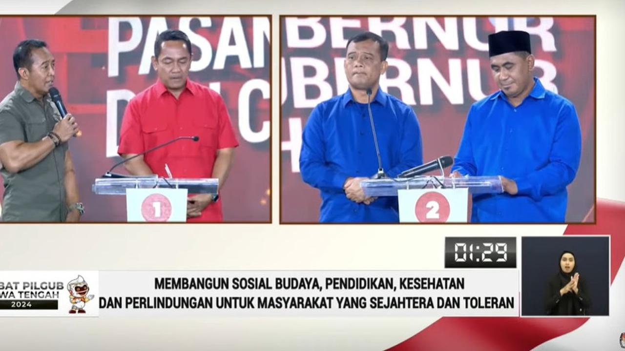 Quick Count LSI Denny JA Pilkada Jateng 74 Persen Suara: Andika-Hendi 41,18%, Ahmad Luthi-Taj Yasin 58,82%