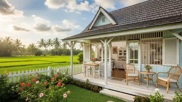 Model Rumah Kecil Ala American Farm, Modelnya Antik dan Bikin Nyaman/ Ilustrasi AI