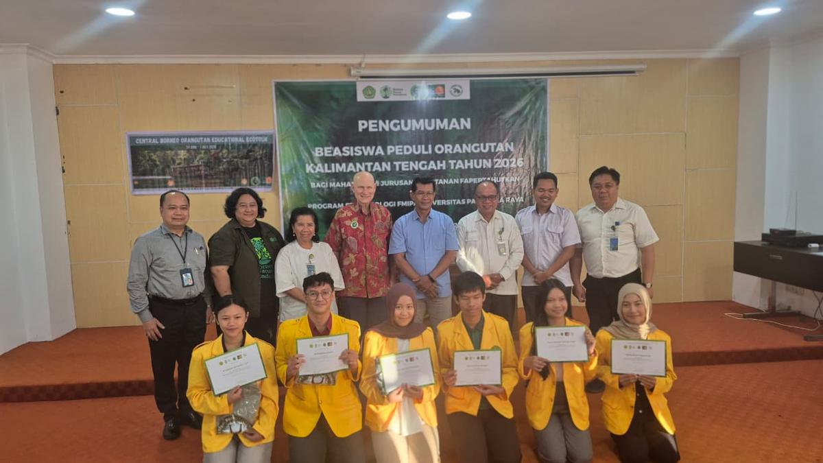 Perkuat Konservasi Orangutan Lewat Beasiswa Mahasiswa di Kalimantan