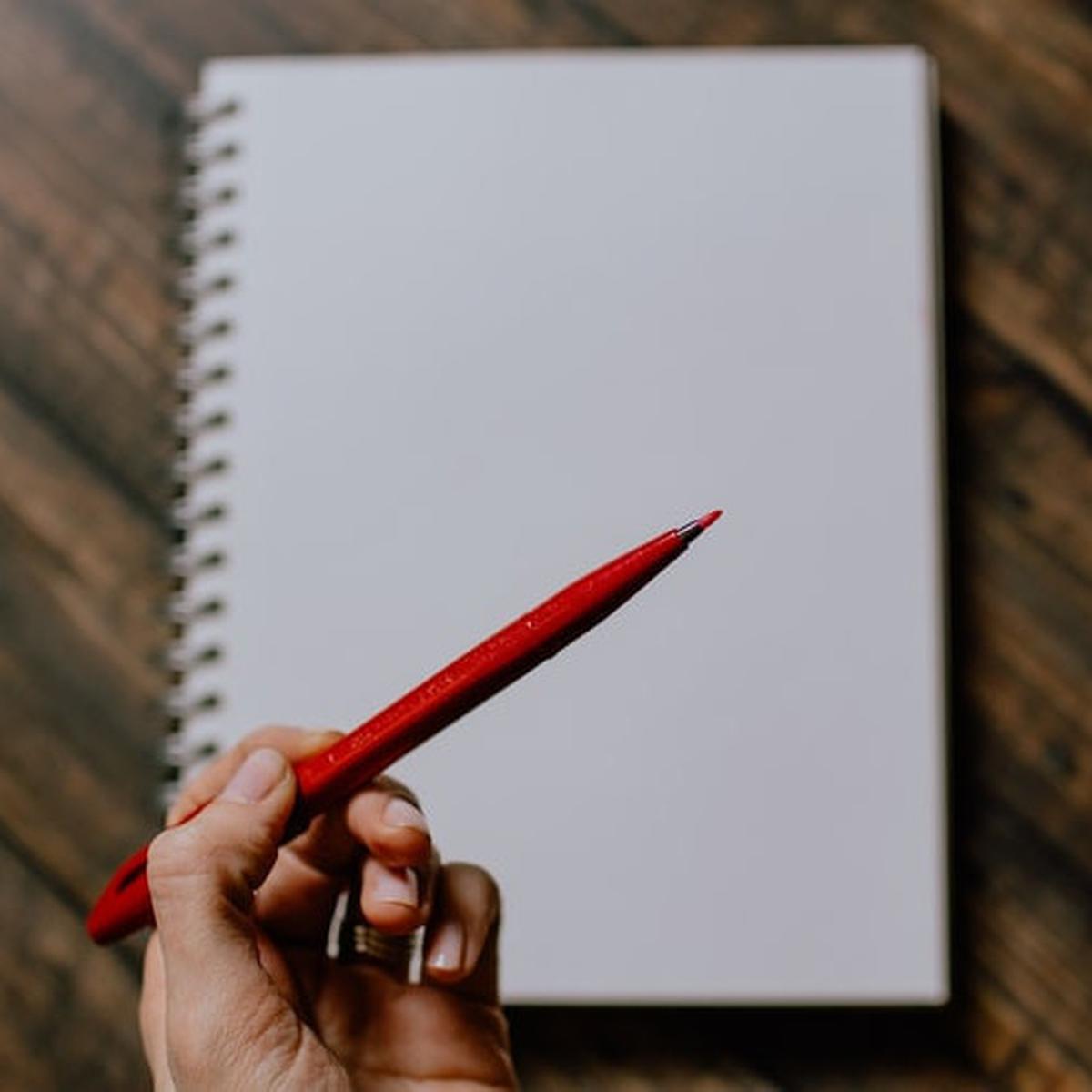 Ilustrasi pulpen merah (unsplash)