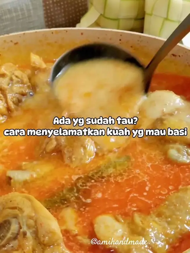 Cara Ampuh Konsumsi Opor Ayam yang Hampir Basi Agar Tetap Aman, Cukup Tambah 1 Bahan