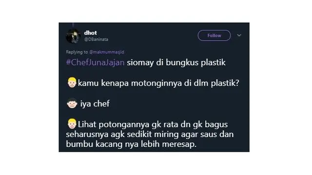 7 Cuitan Netizen Soal Chef yang Jajan Ini Bikin Ngakak