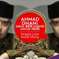 Ahmad Dhani, Sibuk Berjuang untuk NKRI hingga Lupa Bayar Utang. (Foto: Bambang E. Ros, Desain: Nurman Abdul Hakim/Bintang.com)