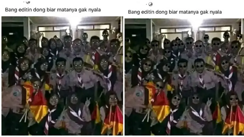 Minta Fotonya Diedit Agar Matanya Tidak Nyala, 6 Hasilnya Bikin Ngakak