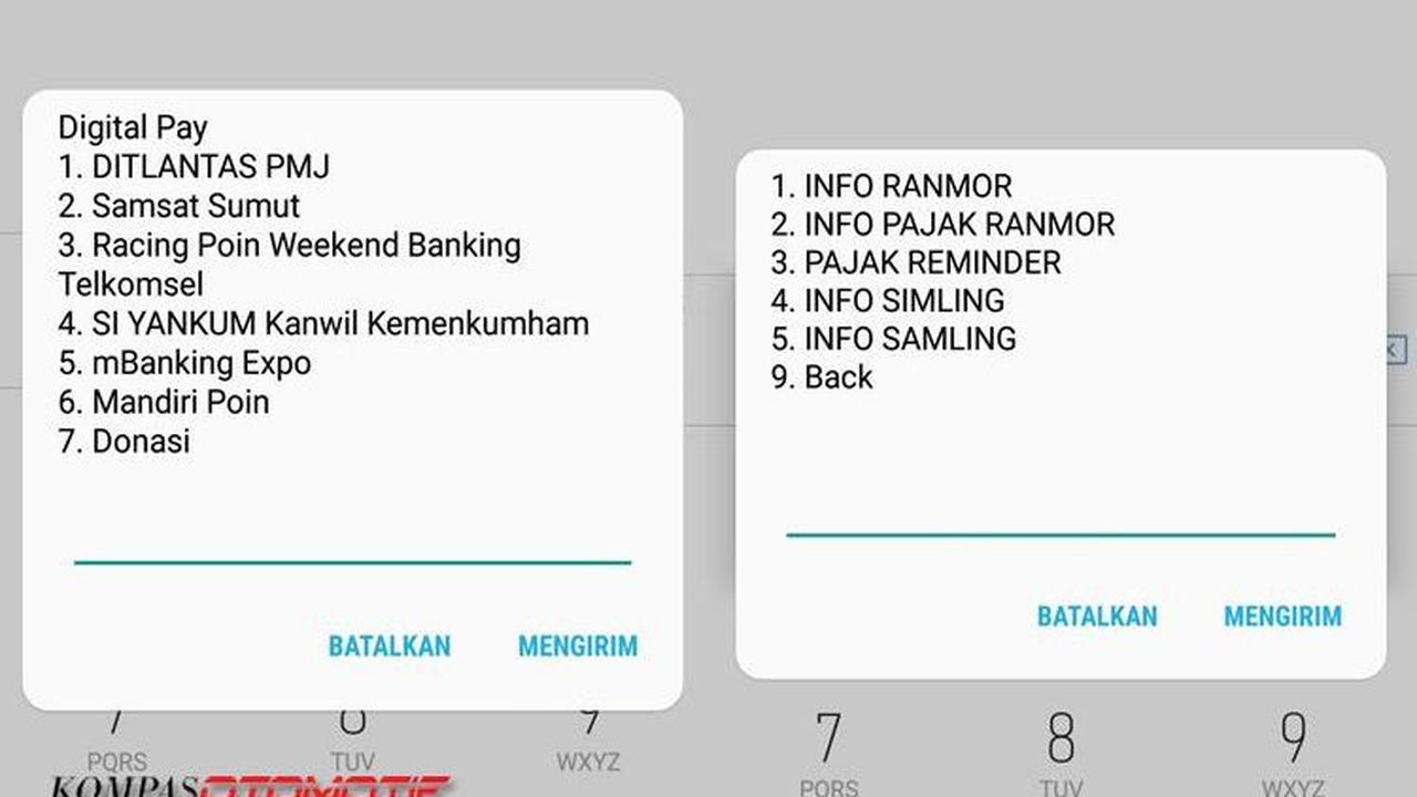Cek Pajak Motor Via SMS