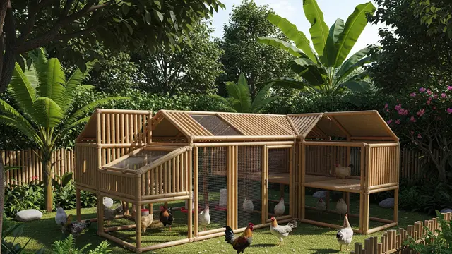 Kandang Modular dari Bambu