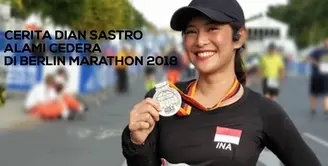Cerita Dian Sastro Alami Cedera di Berlin Marathon 2018