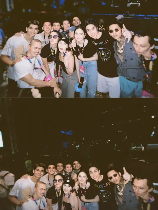 Pada kesempatan lain, Syifa juga terlihat sederhana dengan denim dan t-shirt hitam polos.  [Foto: Instagram/ Syifa Hadju]