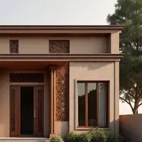 Ilustrasi Desain Fasad Rumah Islami (Meta AI)
