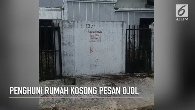VIDEO: Merinding, Penghuni Rumah Kosong Pesan Ojek Online