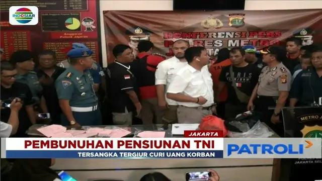 Pelaku pembunuhan pensiunan TNI mengaku menghabisi nyawa korban lantaran tergiur mencuri uang sebesar Rp 3,2 juta.
