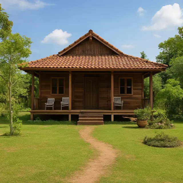 Gambar Rumah Tanpa Pagar di Kampung