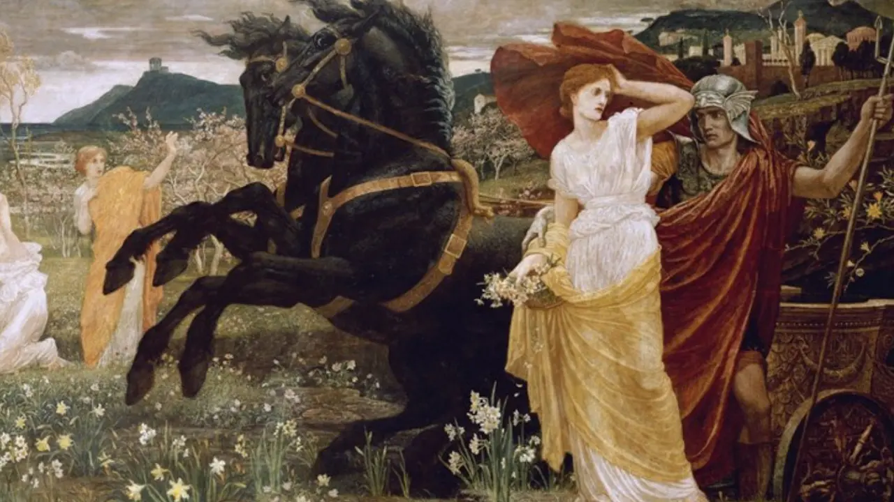 Lukisan The Rape of Persephone karya Walter Crane (1845-1915).