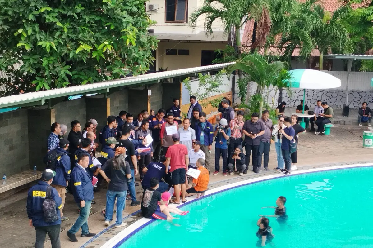 Tamara Tyasmara turut hadir menyaksikan jalannya proses rekontruksi pembunuhan anaknya