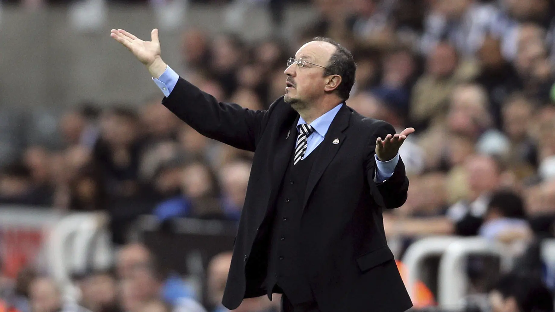 Pelatih Newcastle United, Rafael Benitez (Owen Humphreys/PA via AP)