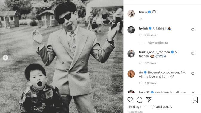 Unggahan Pangeran Abdul Mateen tentang sang kakak, Pangeran Abdul Azim. (Instagram/ tmski)