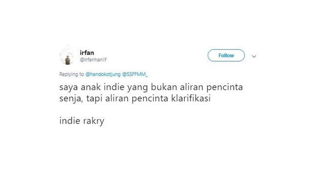 7 Macam Anak Indie ala Netizen