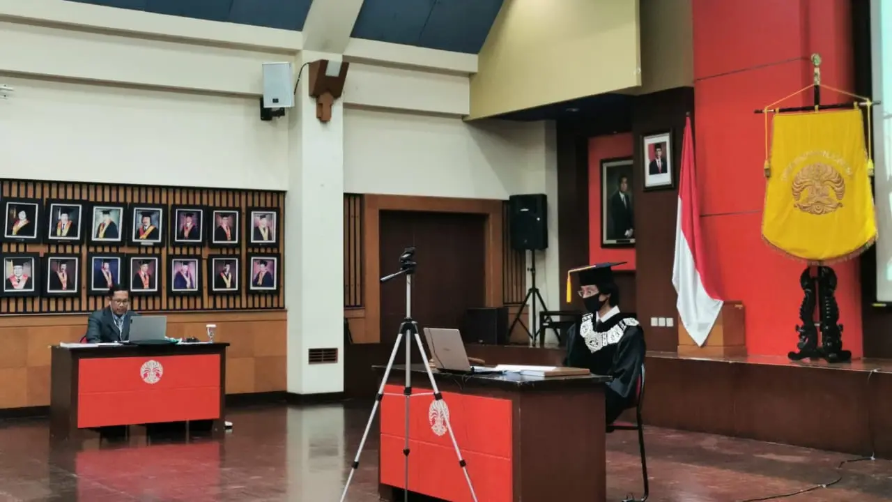 UI menggelar sidang promosi doktor Said Romadlan secara online (Istimewa).