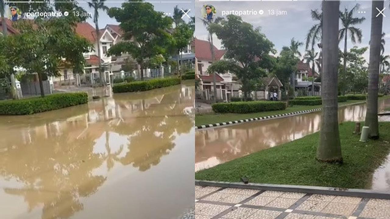 Sederet Seleb Perlihatkan Rumah yang Terendam Banjir, Ziva Magnolya Pakai Pel Bersihkan Lumpur - Baim Wong Sahur di Tengah Air Menggenang