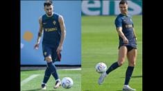 Timnas Portugal menjalani sesi latihan terakhir menjelang pembukaan Piala Dunia 2022 Qatar di Al Shahania Sports Club, Al Shahania, Minggu (20/11/2022). Bola.com yang hadir langsung meliput latihan skuad asuhan Fernando Santos mendapati sang megabintang Cristiano Ronaldo tampak akrab dan baik-baik saja dengan rekannya di Manchester United, Bruno Fernandes. (Kolase AFP)